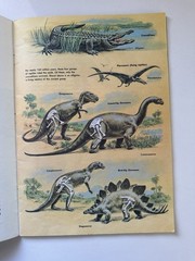 Vintage Golden Press Golden Exploring Earth Book Dinosaurs PB 1973 Illus