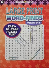 5 New Large Print Word-Finds Puzzle Books Kappa Games Vol #474-512~ Search,Hunt