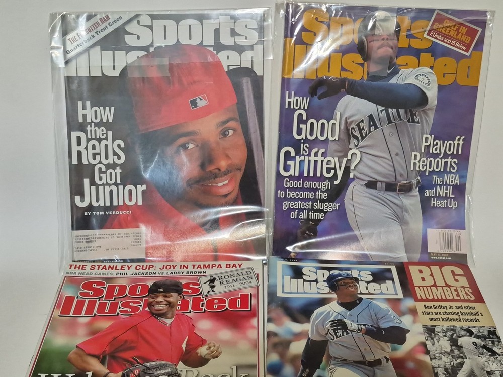 Ken Griffey Jr. Lot Of 4 Sports Illustrated Magazines