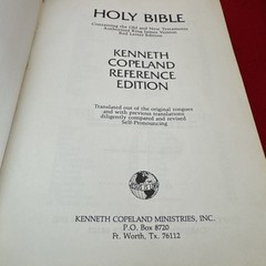 Kenneth Copeland Reference Edition Bible Genuine Leather KJV Concordance 1972
