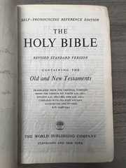 MOROCCO LEATHER Bible; RSV World 1962; Concordance; Thumb Indexed; Color Maps