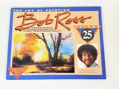 Bob Ross Joy of Painting 6 Book Set Vol 24 25 26 28 29 31 & DVD Autumn Stream