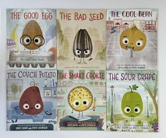 Good Egg-Bad Seed-Cool Bean-Couch Potato-Smart Cookie-Sour Grape Kids Book Lot 6