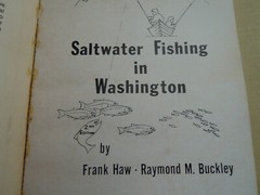 VINTAGE 1973 ” SALTWATER FISHING in WASHINGTON ” PAPERBACK BOOK – 198 PAGES