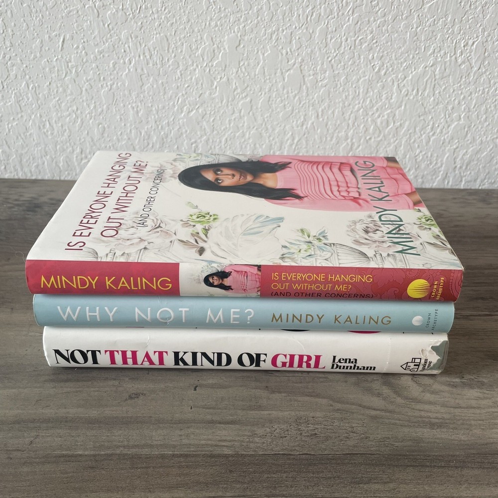 (Lot of 3) Hardcover Books Mindy Kaling And Lena Dunham, Why Not Me? Comedy