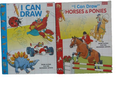 SEVEN (7) paperbacks on HOW TO DRAW…, I CAN DRAW for beginning artists