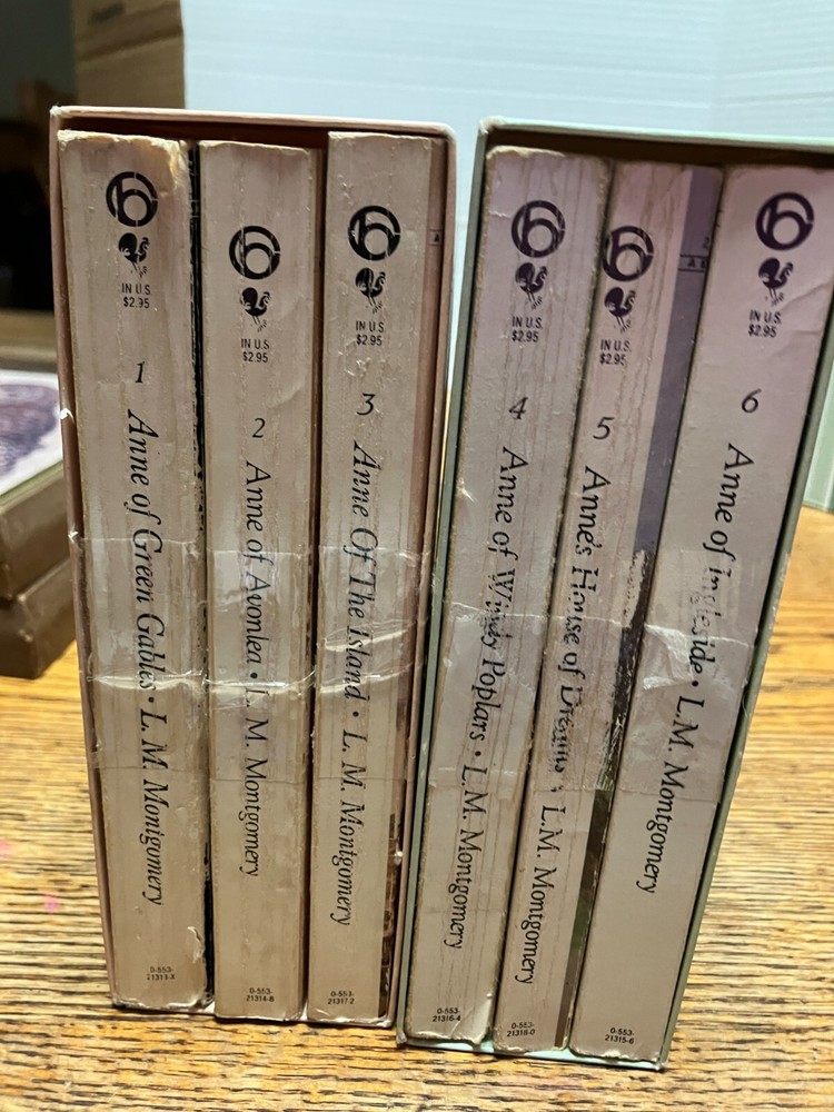 Anne Of Green Gables Lot Volumes 1-6 1989 Bantam Paperback 2 Box Sets Vintage