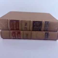 Antique Book Lot Pacific Reporter Vol 237 251 West Publishing 1927 Law Case