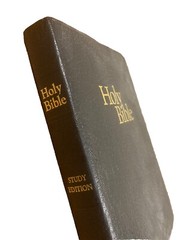 Vintage 1970 Holy Bible KJV Study Edition National Bible Press