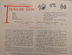Vintage Catholic Children’s Treasure Box No. 7 1958 Story Of Mary God’s Mother