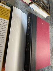 3 Bernard Cornwell Hardback Books – Heretic, Vagabond, Sharpe’s Fortress