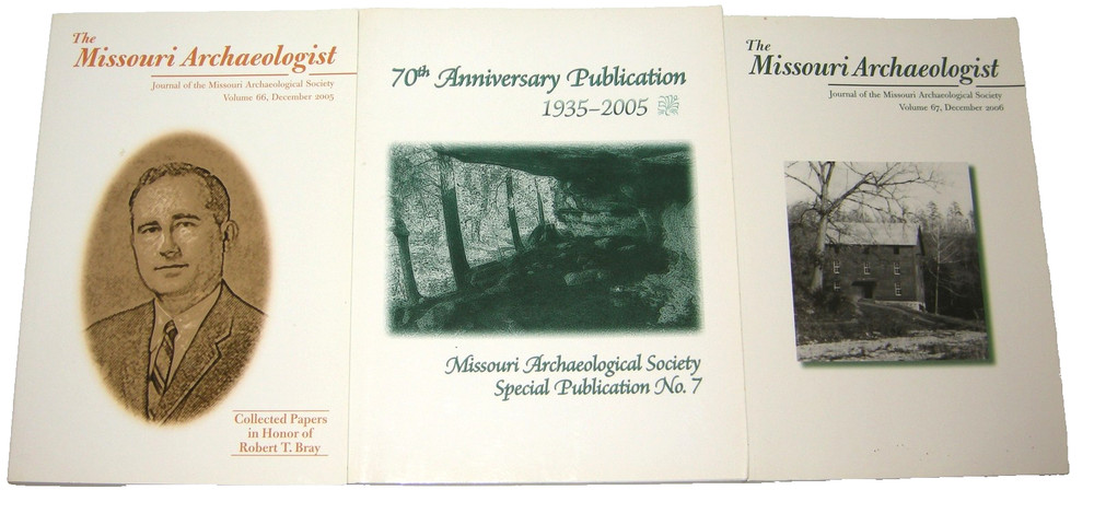 The Missouri Archeologist Lot of (3) Special 70th Anniversary Issue 1935-2005 +