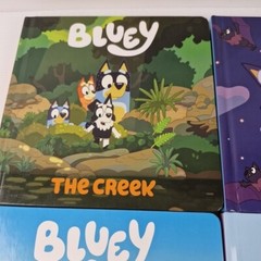 Bluey 4 Book Bundle The Creek, The Beach, Fruit Bat, Bob Bilby Hardcover