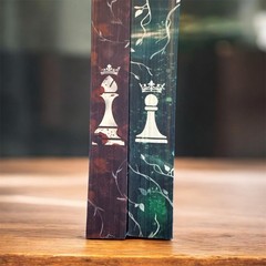 LJ Shen Bad Bishop Sprayed Edges + Twisted Pawn Society of Villains Set