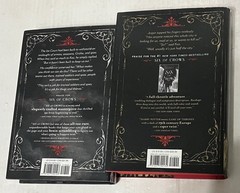 Crooked Kingdom Six of Crows by Leigh Bardugo (2 Hardcover) Colored Pages VG