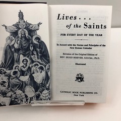 Vintage 1993 Lives of the Saints Illustrated Catholic HC Book Rev. Hugo Hoever