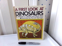 By Millicent E. Selsam A First Look at Dinosaurs Science Vtg Hardcover Book 1982