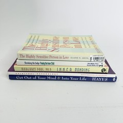 Lot 5 Psychology Self-Help Books Hayes Morningstar Malter Paul Aron PB Set