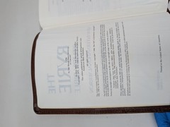 The Ryrie Study Bible NIV Brown Cowhide Leather Red Letter Moody 1986 80s VTG