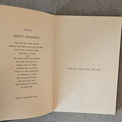The Old Man and the Sea Ernest Hemingway Hardcover 1952 Charles Scribner’s Sons
