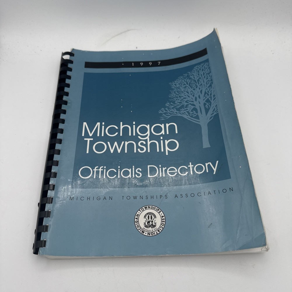 1997 State of Michigan Township Officials Directory spiral Bound Book 232 Pages