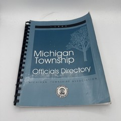 1997 State of Michigan Township Officials Directory spiral Bound Book 232 Pages