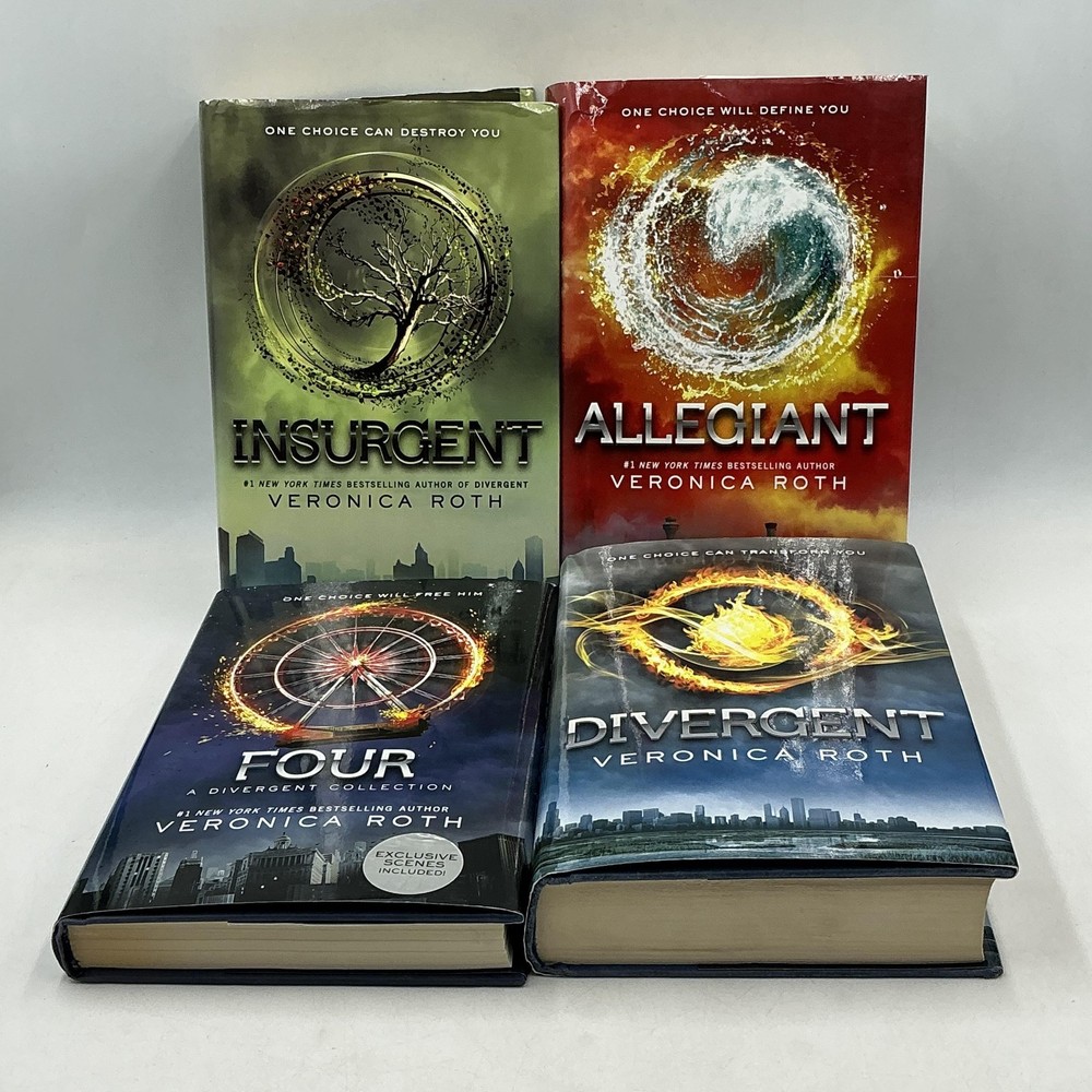 Veronica Roth Divergent/Insurgent/Allegiant/Four 4-Book Hardcover Set Assorted