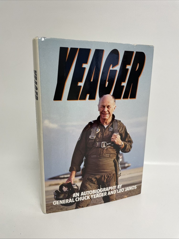 Yeager By Chuck Yeager, Leo Janos Vintage Hardcover 1985 – SIGNED COPY
