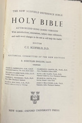 New Scofield Reference Edition Bible Hard Cover 1967 Vintage Blue