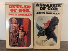 John Norman GOR Paperback Lot of 5 DAW Books 2 5 8 9 10 Tarl Cabot SciFi Fantasy