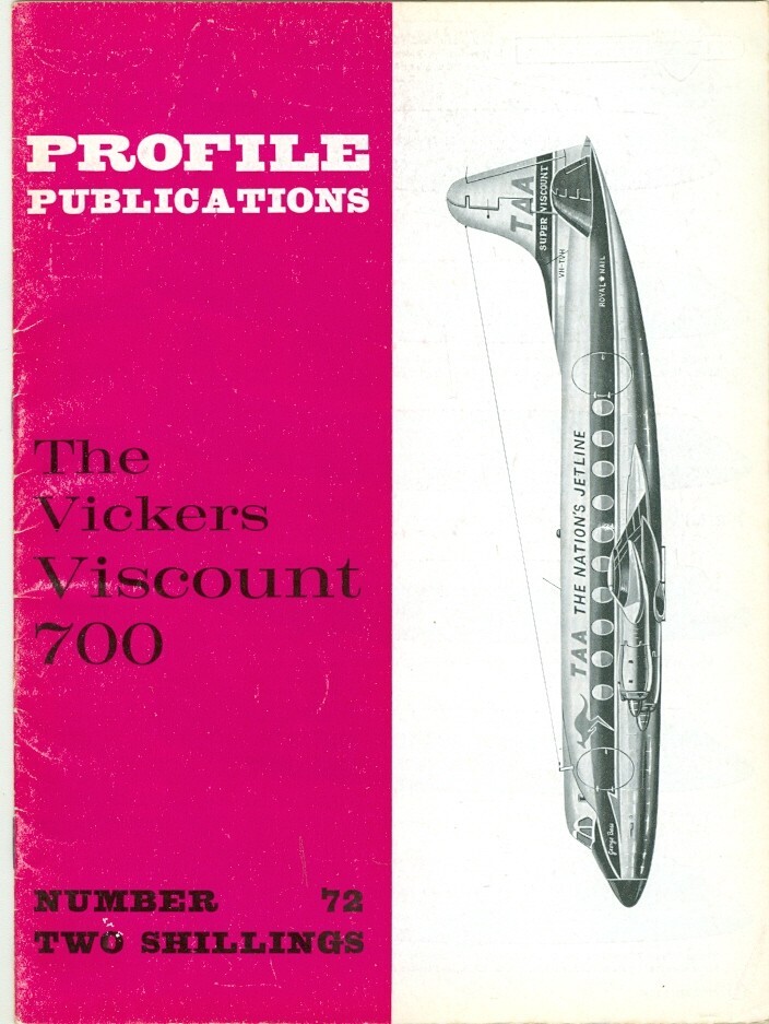 Profile Aircraft-Post-WWII-Aviation-Commercial Airliner-Viscount 700-Guide!
