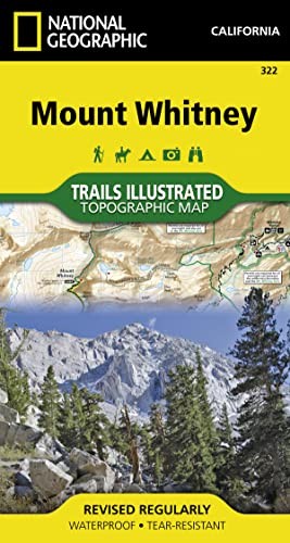 Mount Whitney Map: Trails Illu – GOOD
