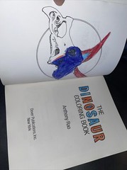 Dinosaur Coloring Book (Dover Nature Coloring Book) by Anthony Rao 90% Uncolored