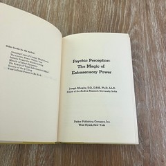 Psychic Perception The Magic of Extrasensory Power Joseph Murphy 1971 Parker