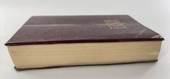 HOLY BIBLE NKJV Red Letter Nelson Dictionary Concordance Burgundy 1980 