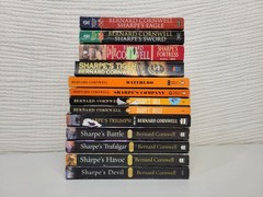 Lot of 13 Sharpe Series Books by Bernard Cornwell Paperback & Hardcover