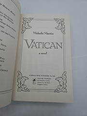 Vatican by Malachi Martin 1986 First Edition Hardcover