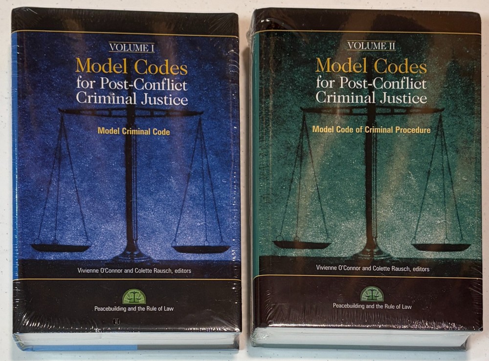MODEL CODES FOR POST-CONFLICT CRIMINAL JUSTICE, 2 Volume Set, New /Shrinkwrapped