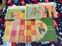 Dick And Jane Book Lot Vintage 8 Books Acceptable Condition Paperback
