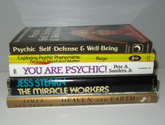 Lot of 5 books on Psychics & Psychic Powers TPB/HB