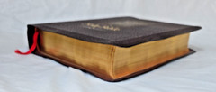 HOLY BIBLE Good Leader Authorized KJV 1952 Red Letter Leather Bound Gold Gilded