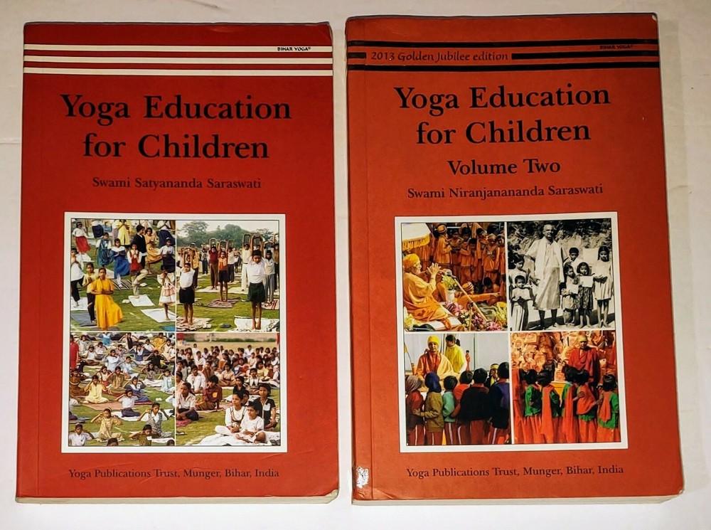 BIHAR YOGA EDUCATION FOR CHILDREN VOL 1&2 EXERCISE INSTRUCTION ILLUSTRATED KIDS