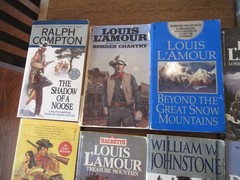 Old Western Paperback Books Lot of 29 Lamour Compton Johnstone etc Some Vintage