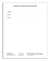 Maintenance Log Book – 120 Pages, 8″x10″, Red Leather Cover, Hardbound Journal