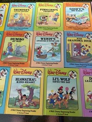 Walt Disney Fun To Read Library 19 Book Bundle Vintage Readers FULL Set