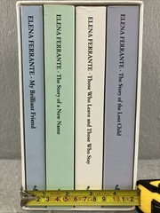 The Neapolitan Novels box set by Elena Ferrante (Europa Editions, paperback) 1-4