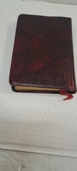 Cambridge Cameo Bible 75X w/ Box French Morocco Leather marbled crimson