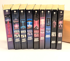 Complete Original Paperback Run 1-9 Lot of 9 Area 51 books Robert Doherty