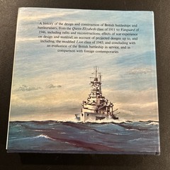 British Battleships of World War Two – Raven & Roberts – 1978 – Hardover