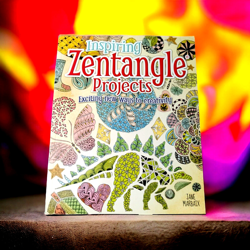 INSPIRING ZENTANGLE PROJECTS By Jane Marbaix ADULT ACTIVITY BOOK NEW
